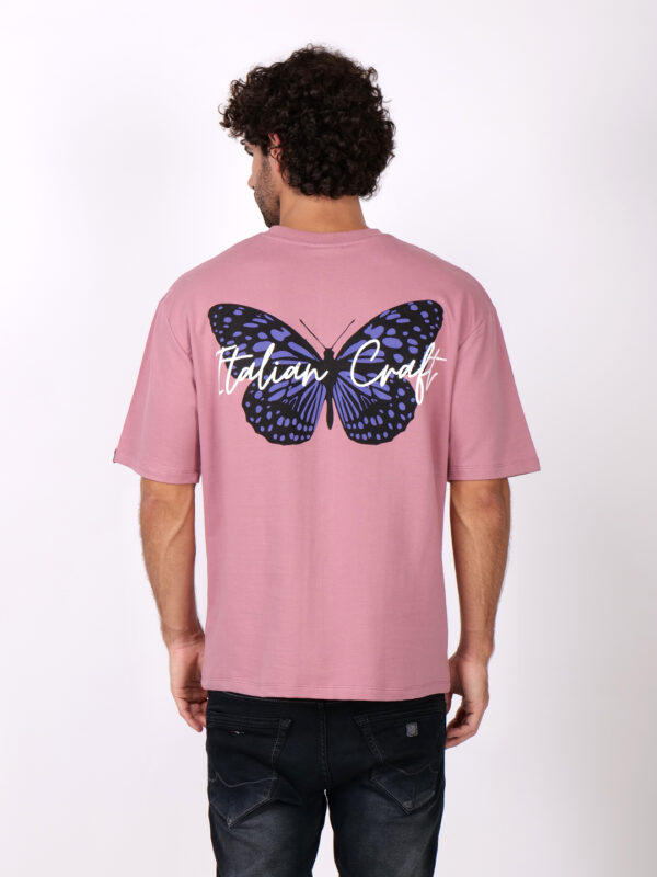 Butterfly Puff Oversized T-Shirt, Onion - Image 5